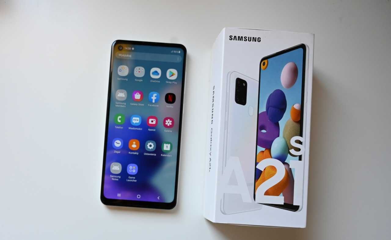 Samsung Galaxy a21s White Stan BDB! Duży ekran!