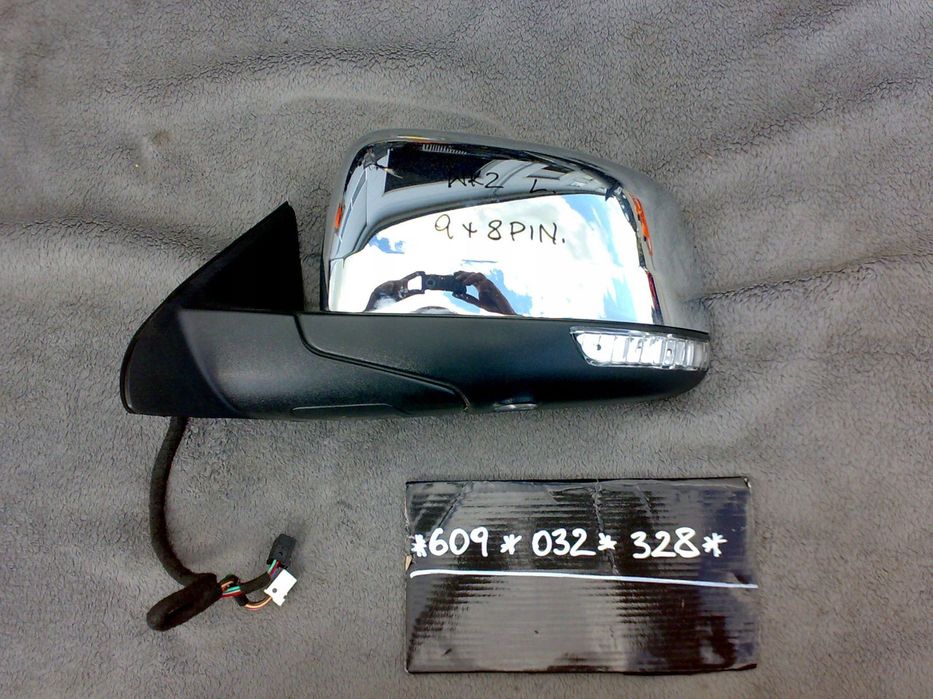 jeep grand cherokee wk2 lusterko lewe 17 pinÓw chrom idealne usa 9+8