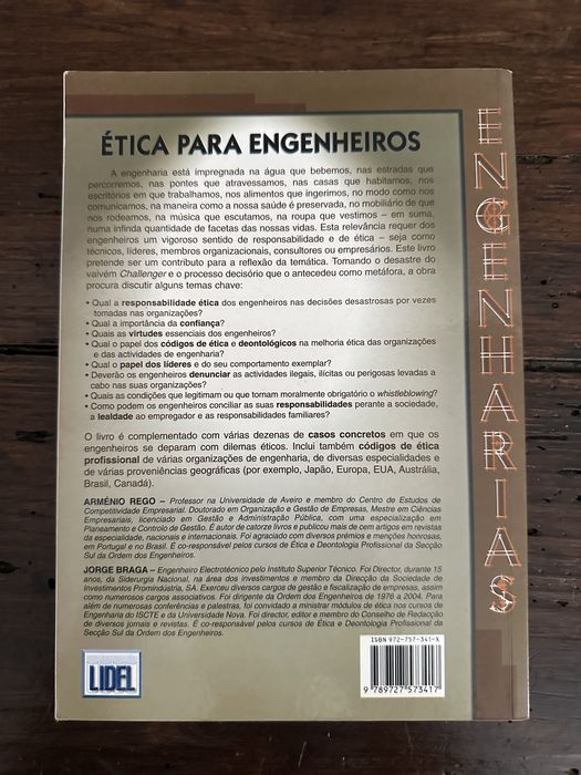 Livro Ética para engenheiros