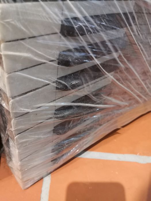 Teclas de piano e estrutura