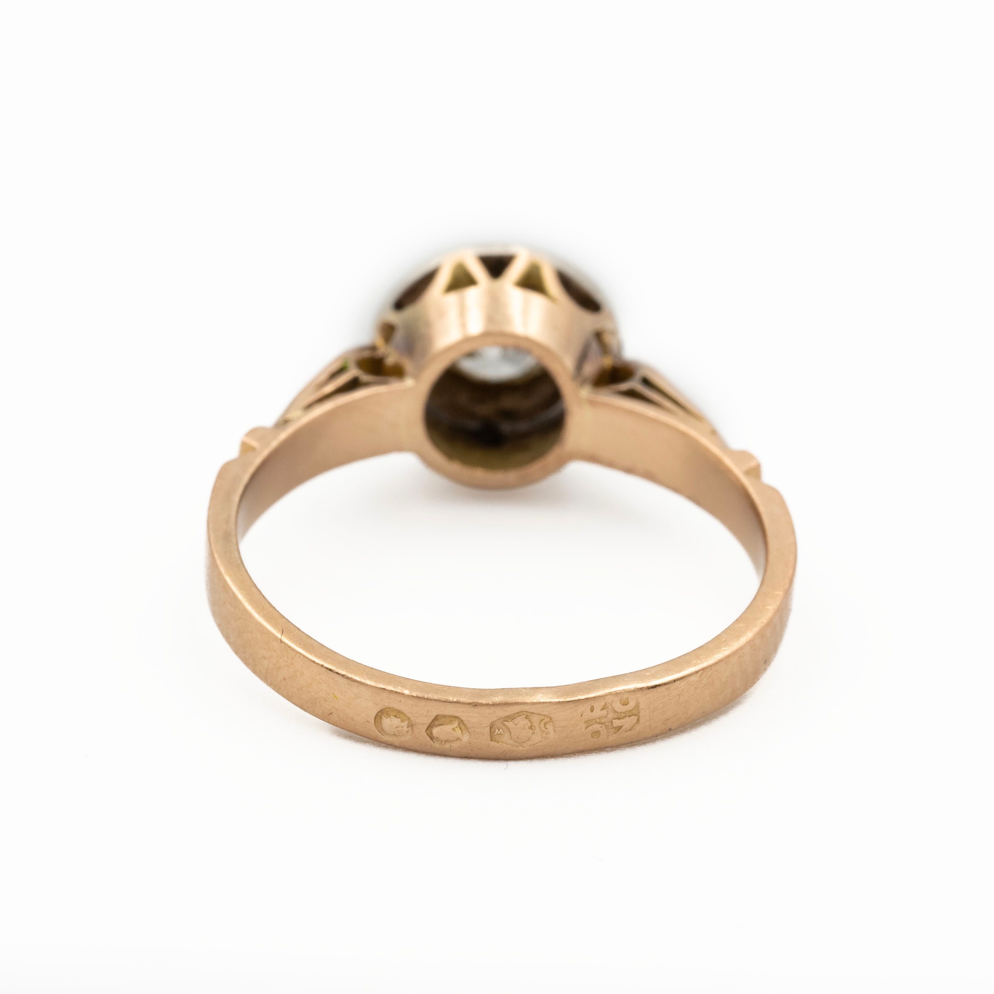 Unikatowy złoty pierścionek ORNO z brylantem ok. 0.33 ct