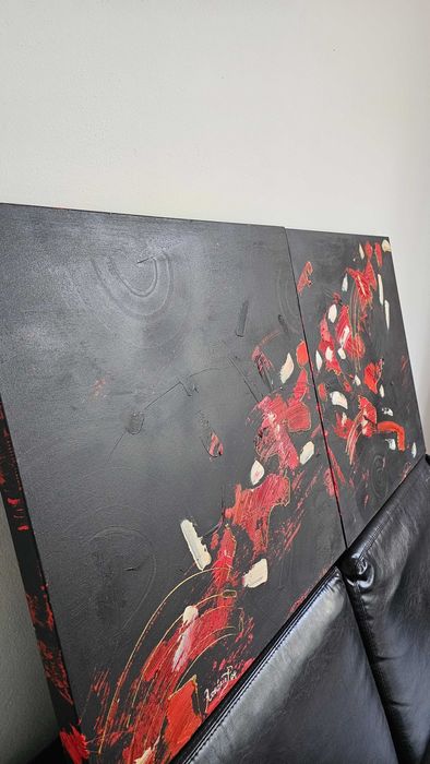 Duo de Quadros de Autor - Pintura em Tela