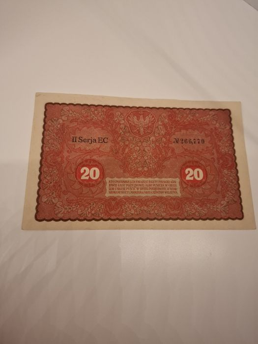 20 Marek Polskich 1919r. Seria EC  stan I