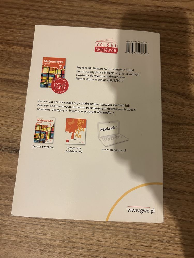 Podręcznik matematyka GWO- klasa 7