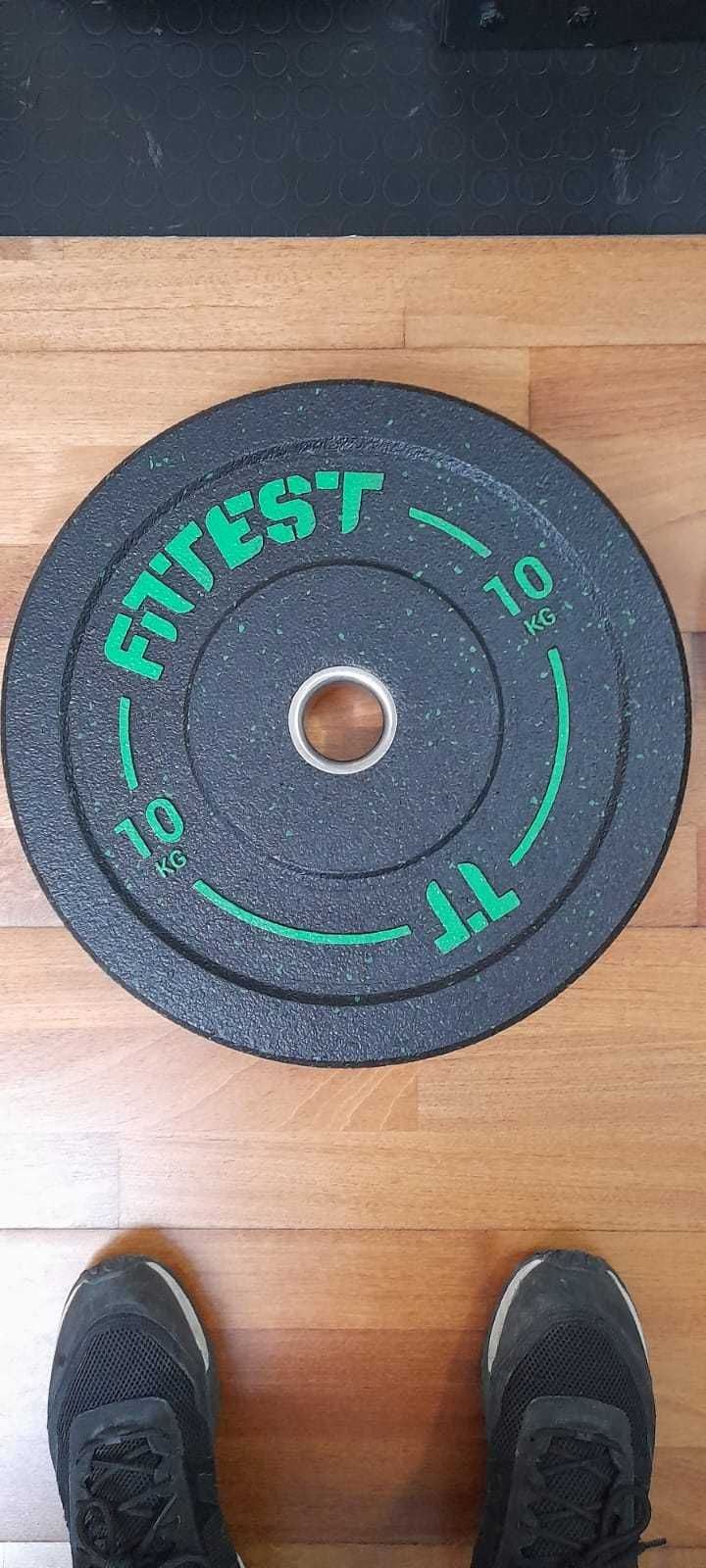 Discos bumper 20kg, 15kg e 10kg