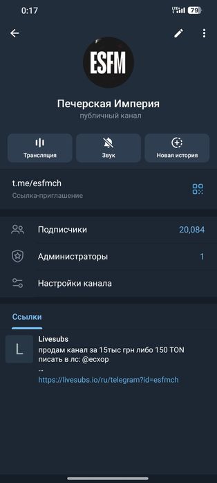 Продам Канал Телеграм
