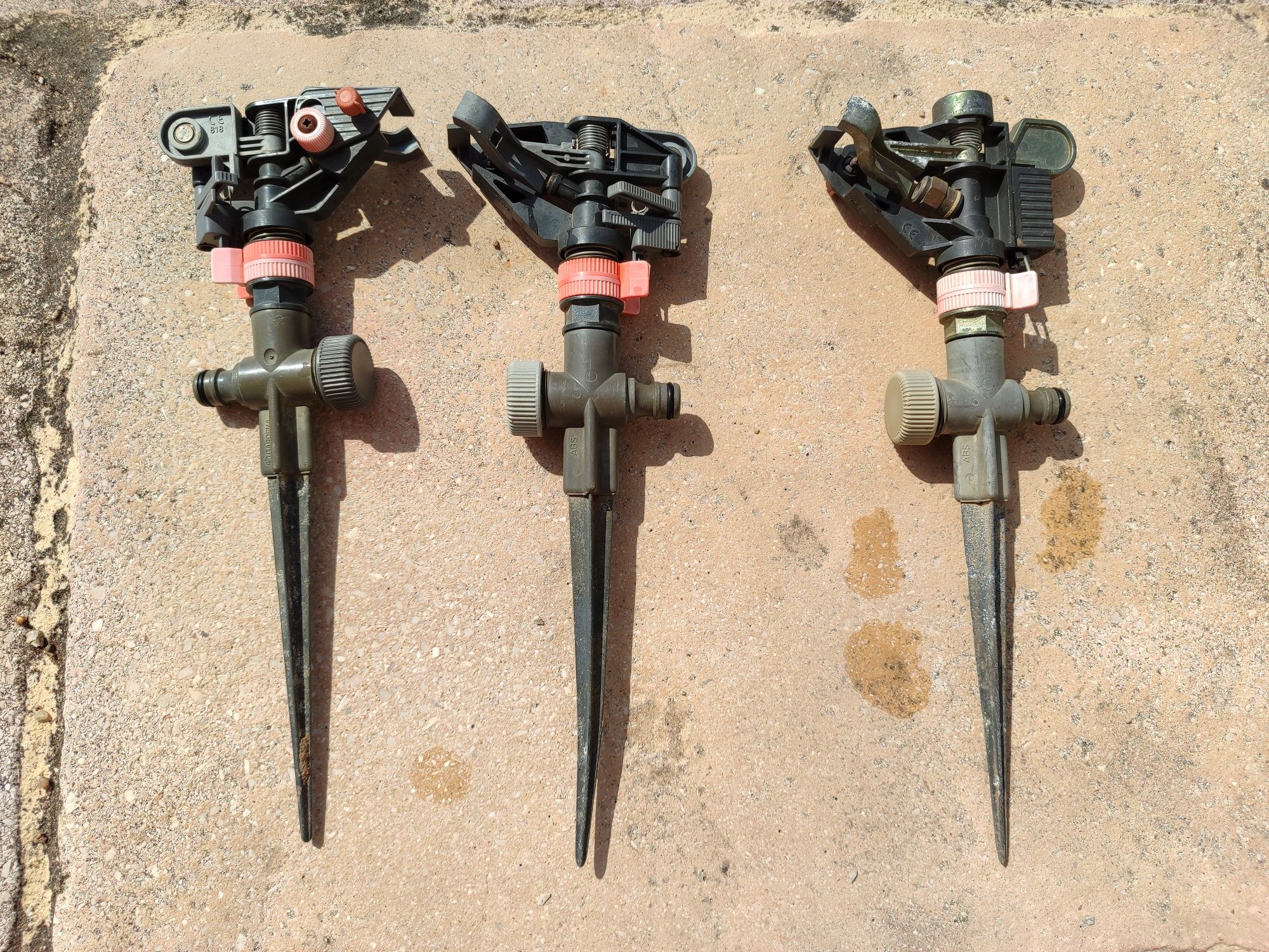 Aspersores Gardena de impacto (2 x mod 808 + 1 x mod 809)