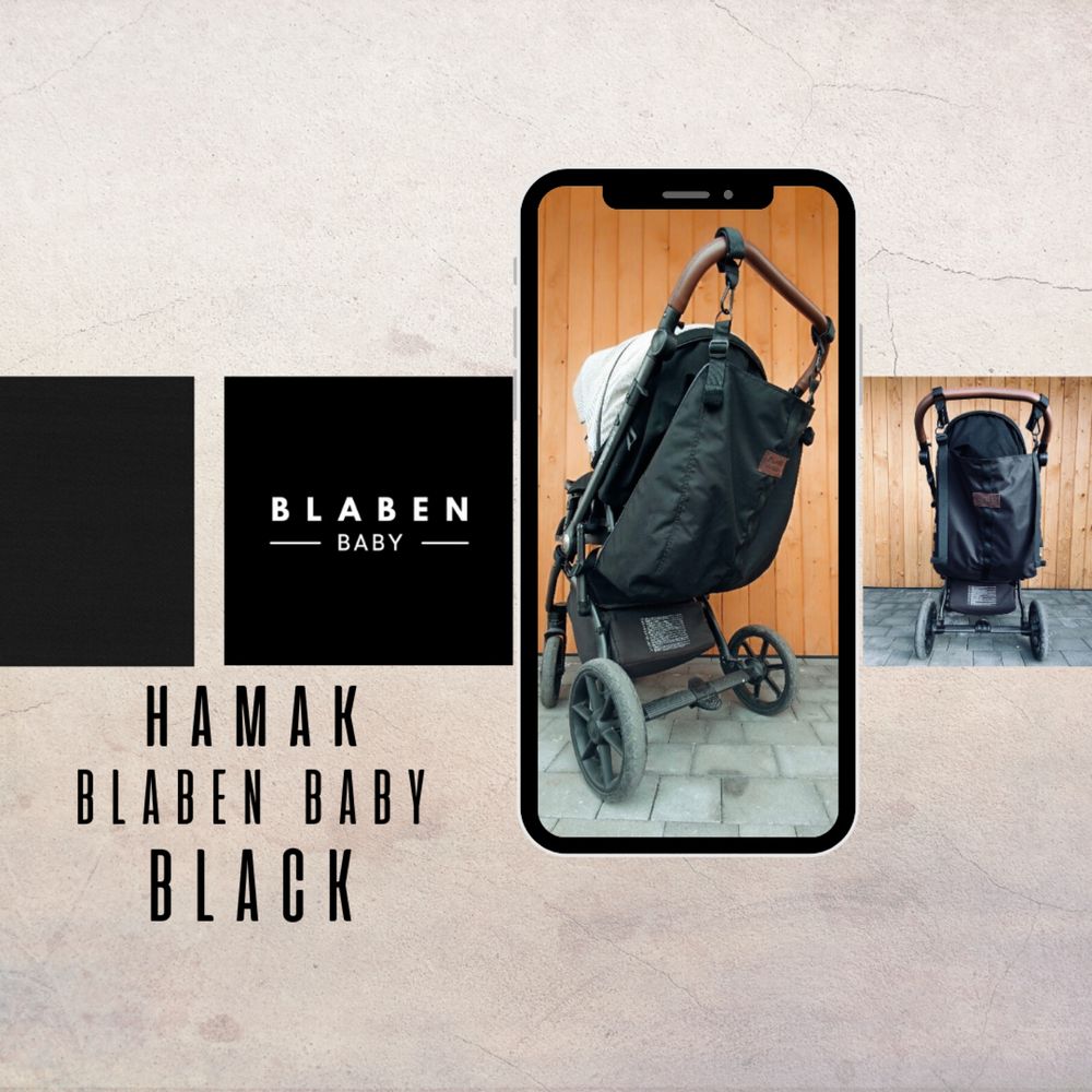 Hamak do wozka blaben baby, dostawka Black