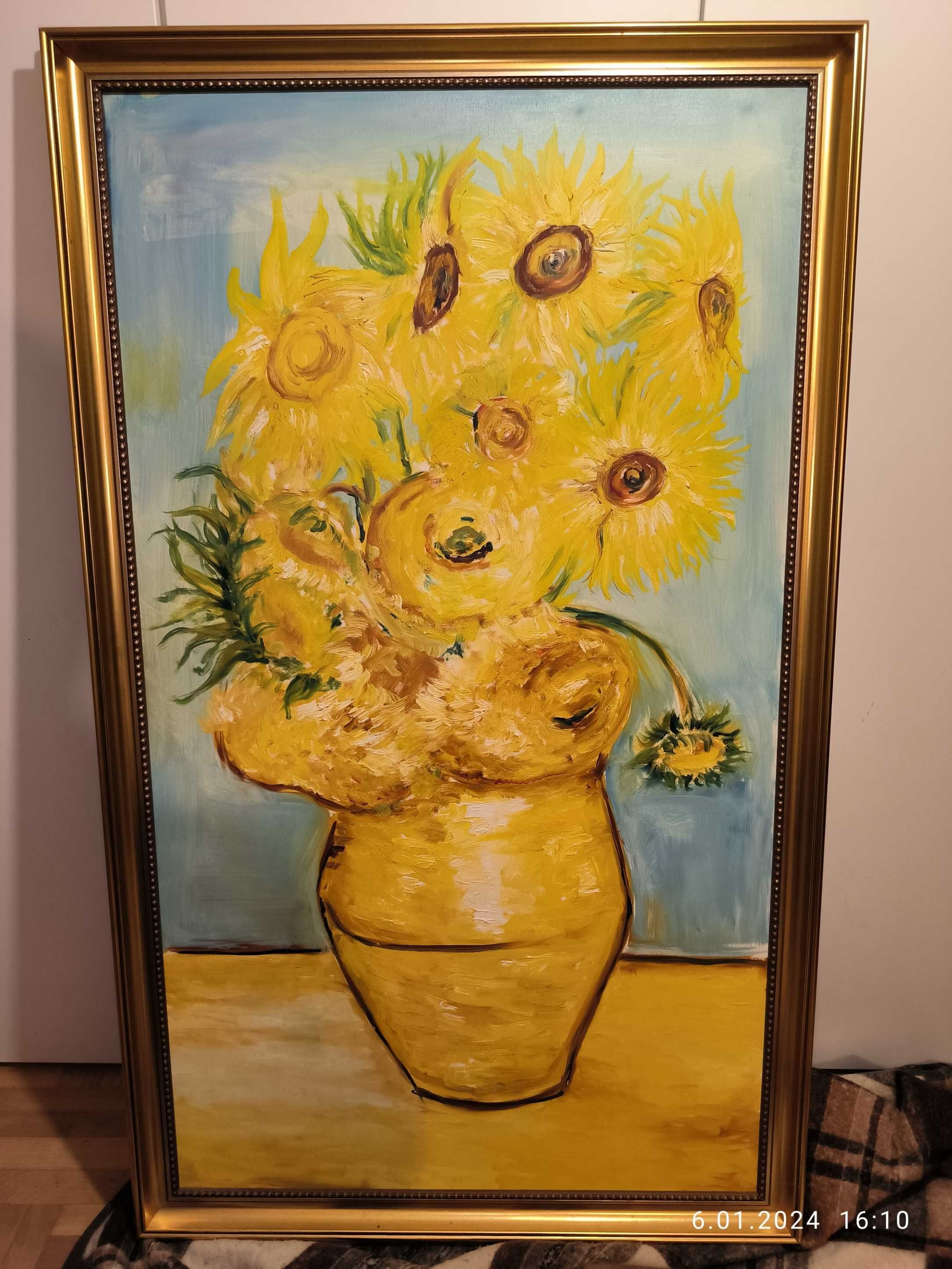 Obraz "Słoneczniki" 90x150cm Van Gogha