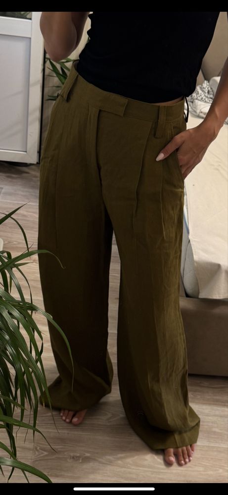 Лляні брюки zara