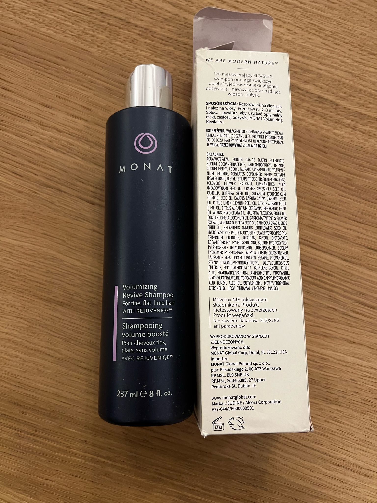 Szampon zwiększający objętość MONAT Volumizing Revive 237 ml – 2 szt