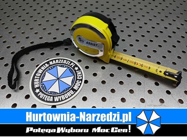 Miara zwijana 5 m x 19 mm GR.0,14mm ASSIST A8105 5m taśma miernicza