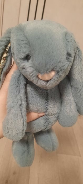 М'яка іграшка зайчик сіро-блакитного кольору 31 см Jellycat