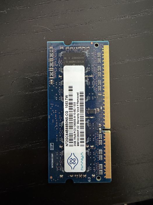 Memorias para portatil varias