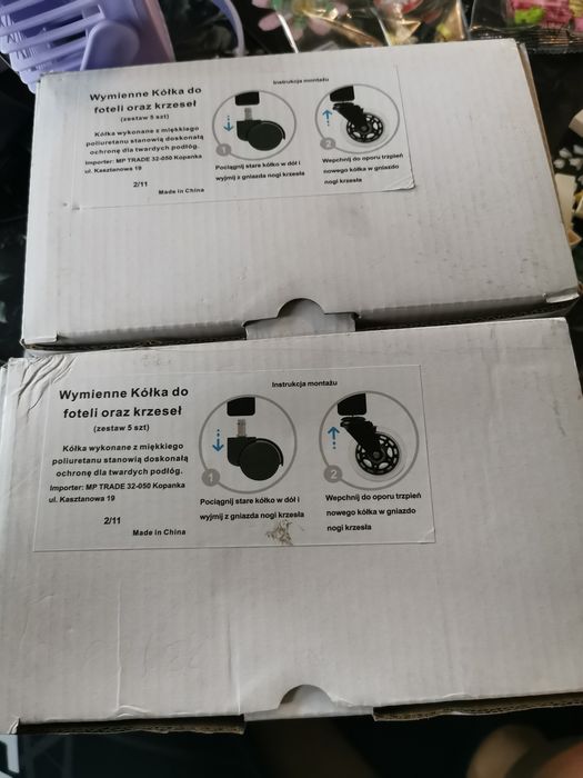 Wymienne koła do foteli i krzeseł, nowe koła do fotela,krzesło biurowe