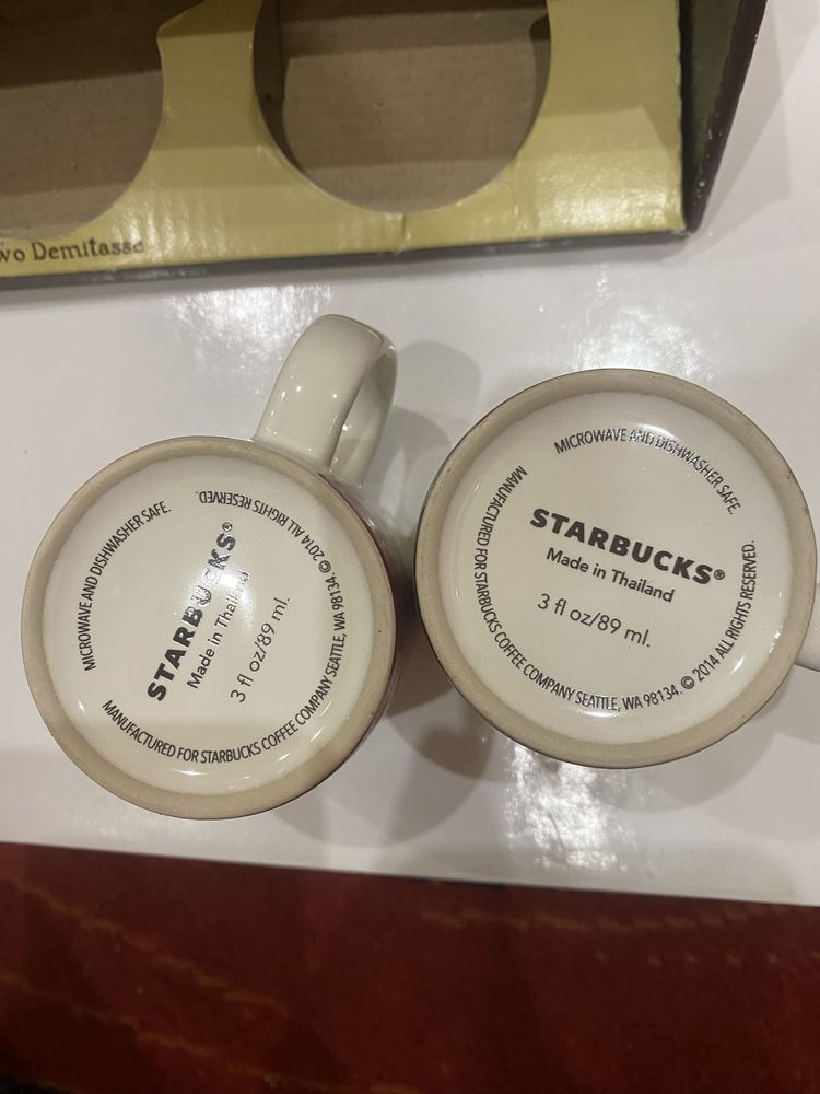 Чашки Старбакс Starbucks 89 ml Париж Франція Paris France еспресо