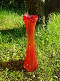 Wazon sękacz Ząbkowice czerwono-pomarańczowy wysoki 34 cm