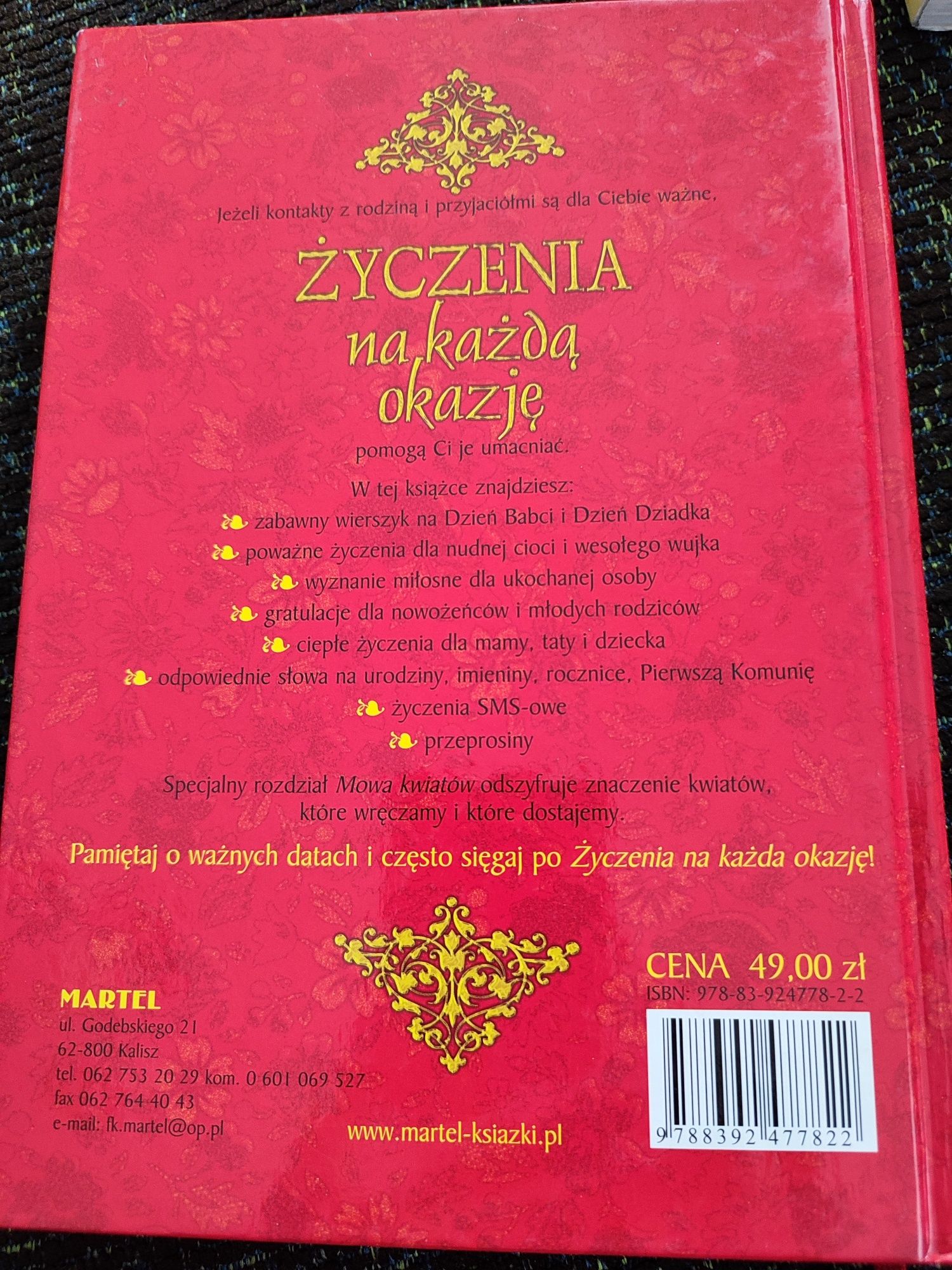 Książka "życzenia na każdą okazję" tylko 12,00