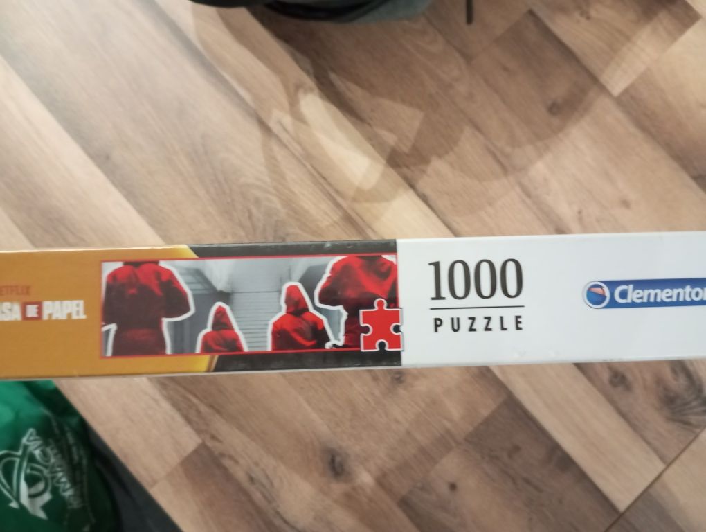 Puzzle Lá casa de papel 1000 peças, embalagem selada,