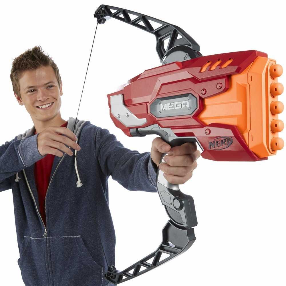 Бластер б.у. Nerf Mega Thunderbow + 12 мега патронів