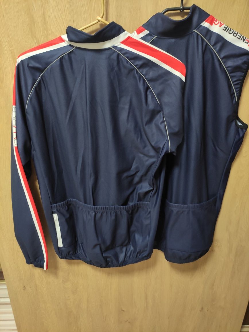 Kurtka i kamizelka rowerowa męska roz L bluza