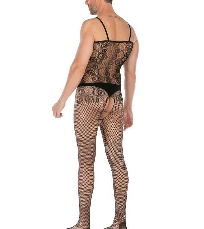 MĘSKA seksowna bielizna komplet sexy strój bodystocking kostium