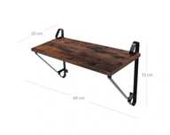 PÓŁKA 20 x 60 cm ścienna industrialna vintage czarna loft rustykalna