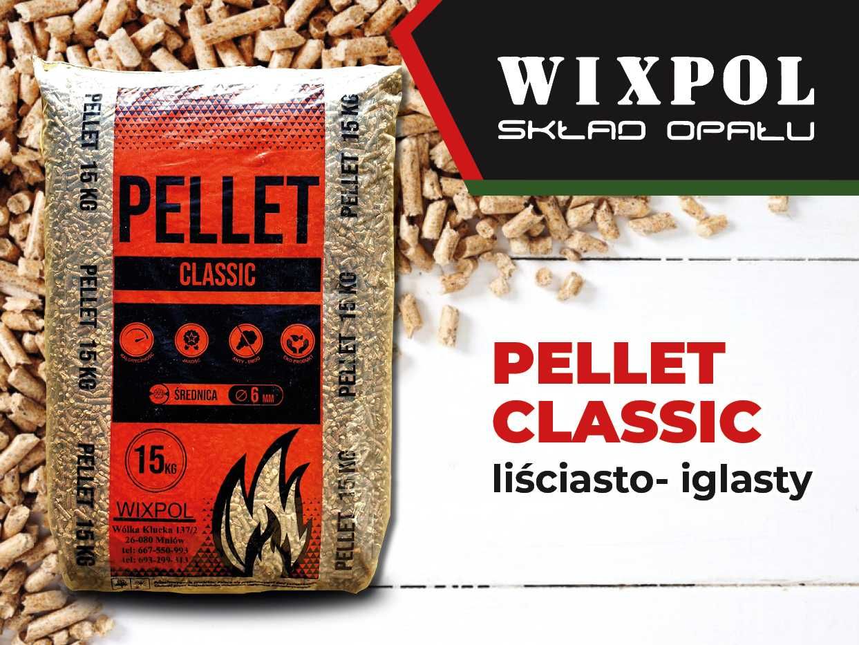Pellet DANKROS, WIXPOL Skład Opału