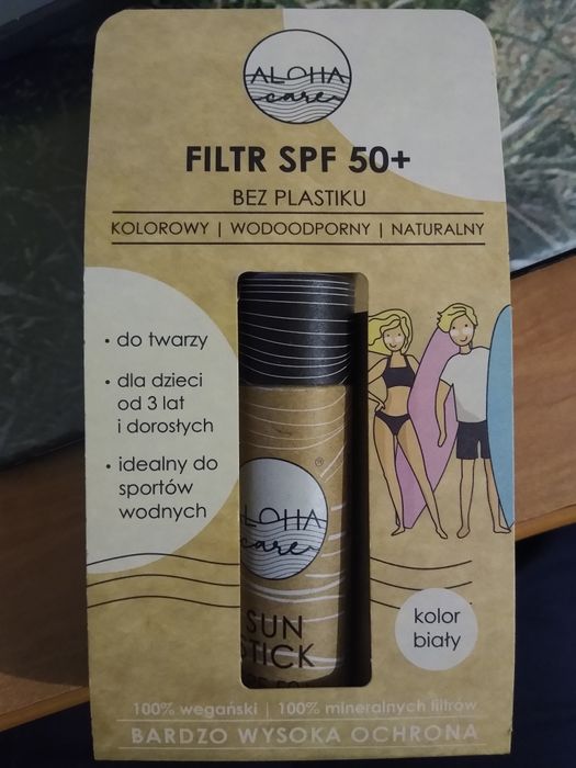 Aloha care krem sztyft przeciwsłoneczny z filtrem UV spf 50+