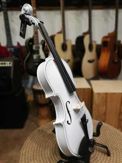 skrzypce z futerałem Prima Soloist Metalic White 4/4-1/8