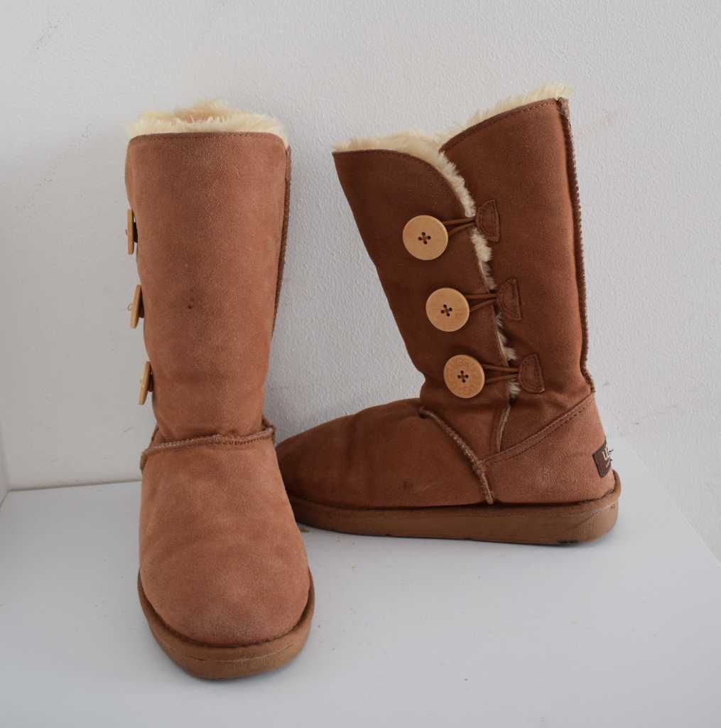 Ugg śniegowce kozaki kożuch skóra w 8 r. 39