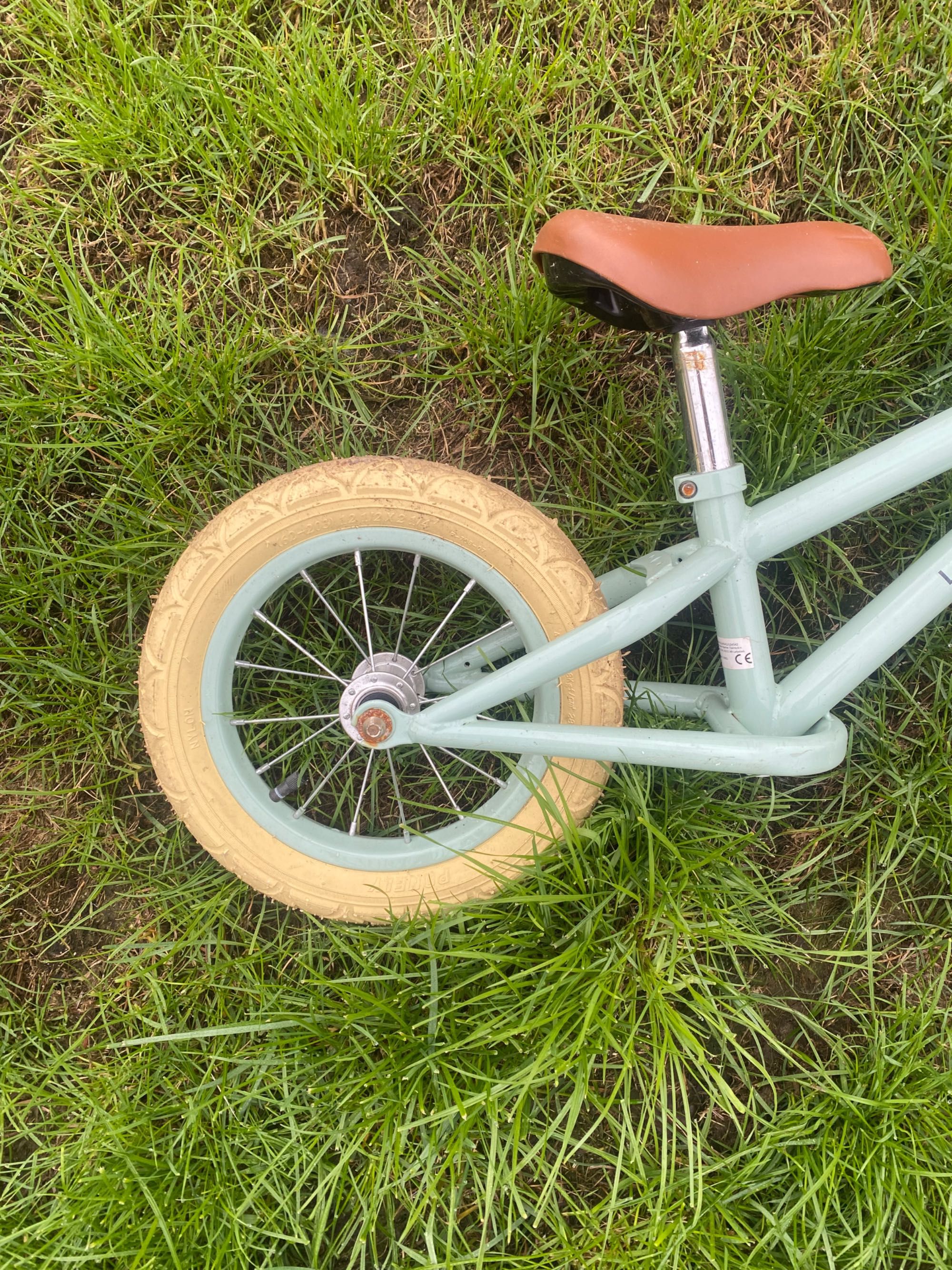 Rower little Dutch biegowy rowerek miętowy piękny