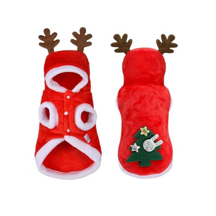 Kostium dla kota, kot jako renifer, przebranie na Boże narodzenie