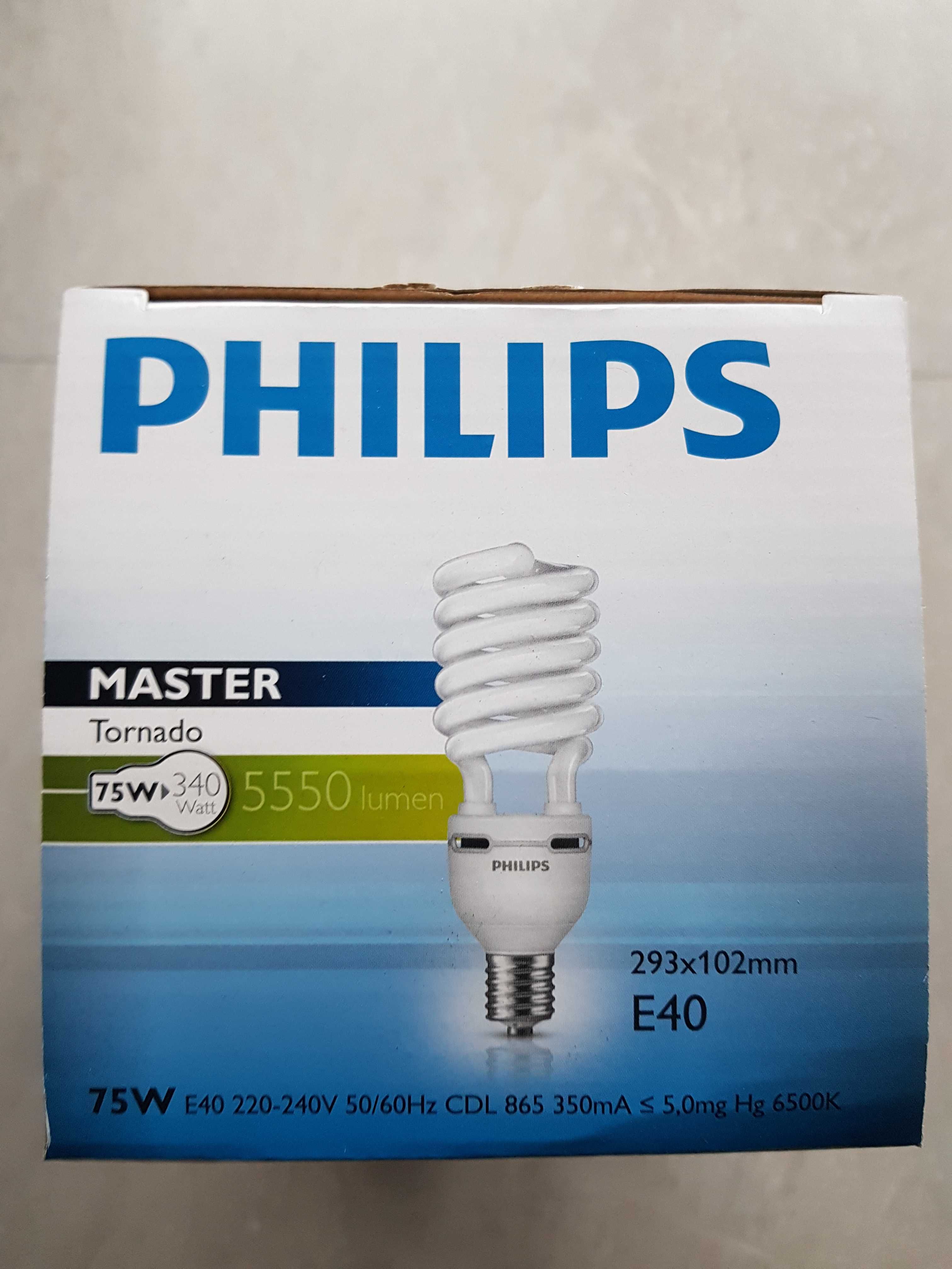 Żarówka energooszczędna PHILIPS Tornado High Lumen 75W CDL E40 Goliat