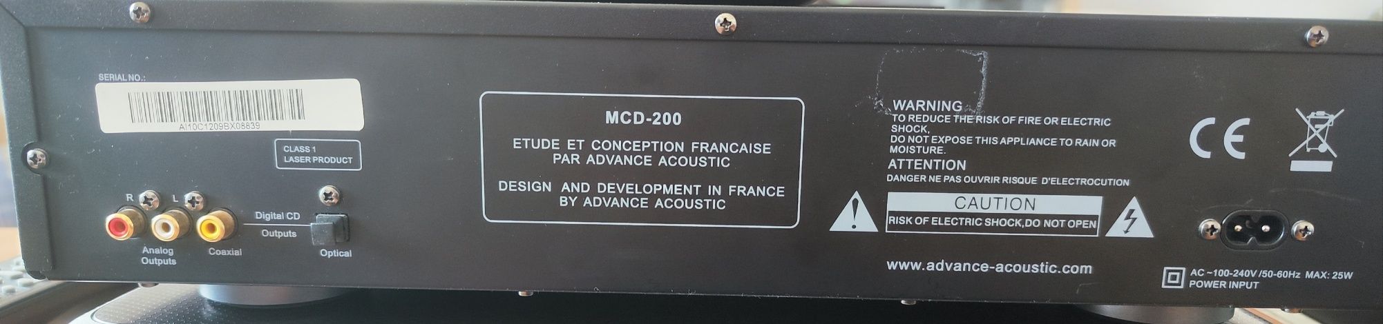 Na sprzedaż: Odtwarzacz CD MCD-200 Advanced Acoustic – USZKODZONY