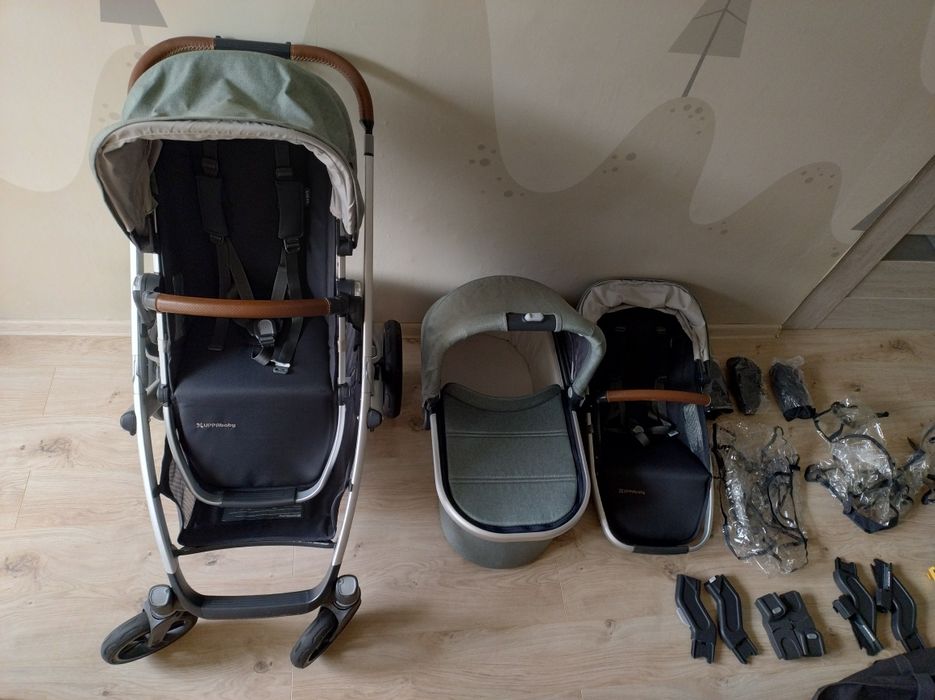 Wózek Uppababy Vista V2 emmet rok po roku, bliźniaki, rodzeństwo