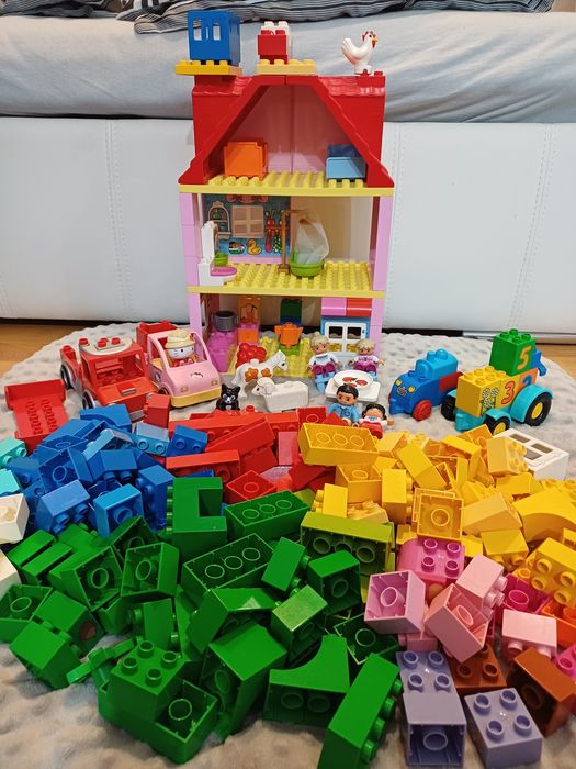 Klocki Lego Duplo domek, dużo klocków, mega zestaw