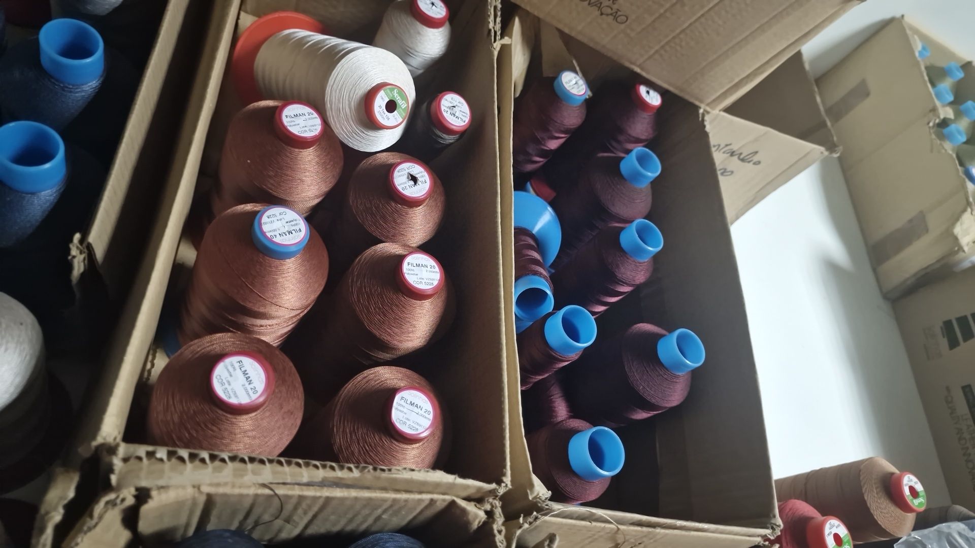 Linha para estofos
