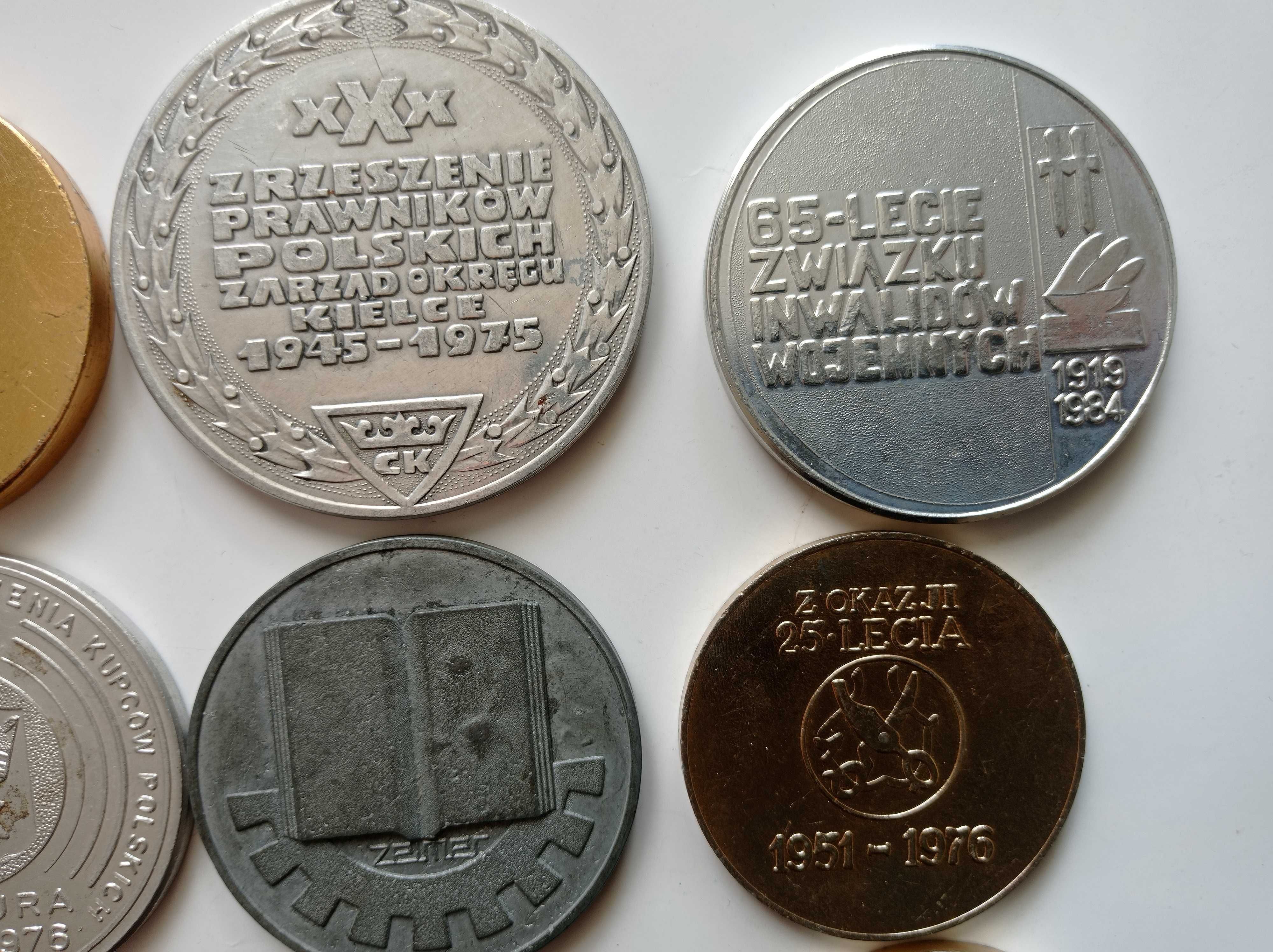 Medale z PRL - Mielec + Rzeszów, Kielce, Pińczów, N. Dęba - 15 sztuk.