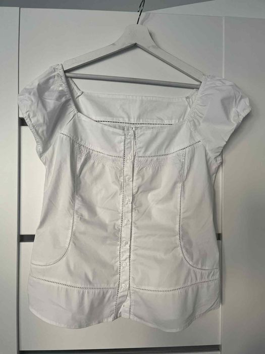 Biala bluzka letnia