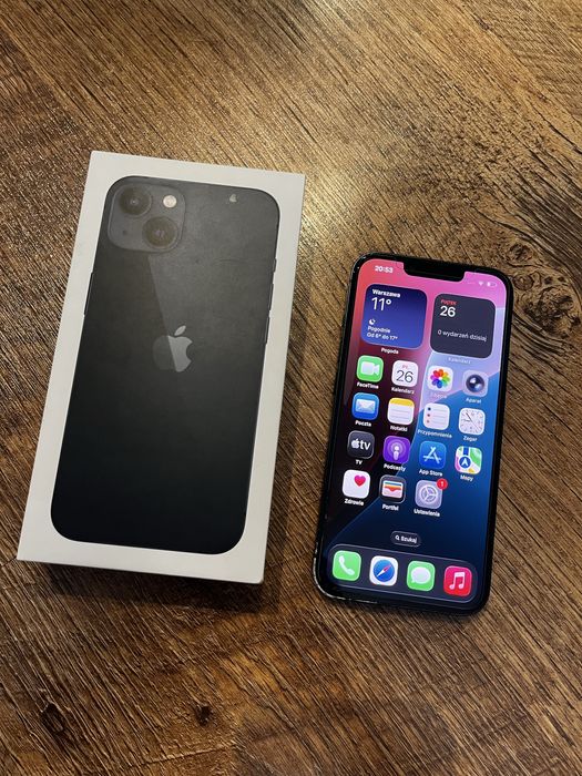 Telefon iPhone 13 128GB - Czarny | 87% Kondycji !