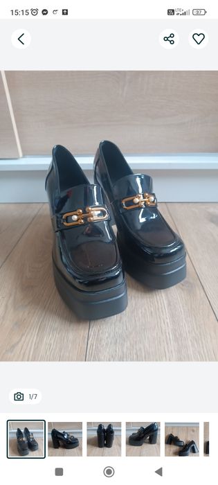 Czarne lakierowane szpilki