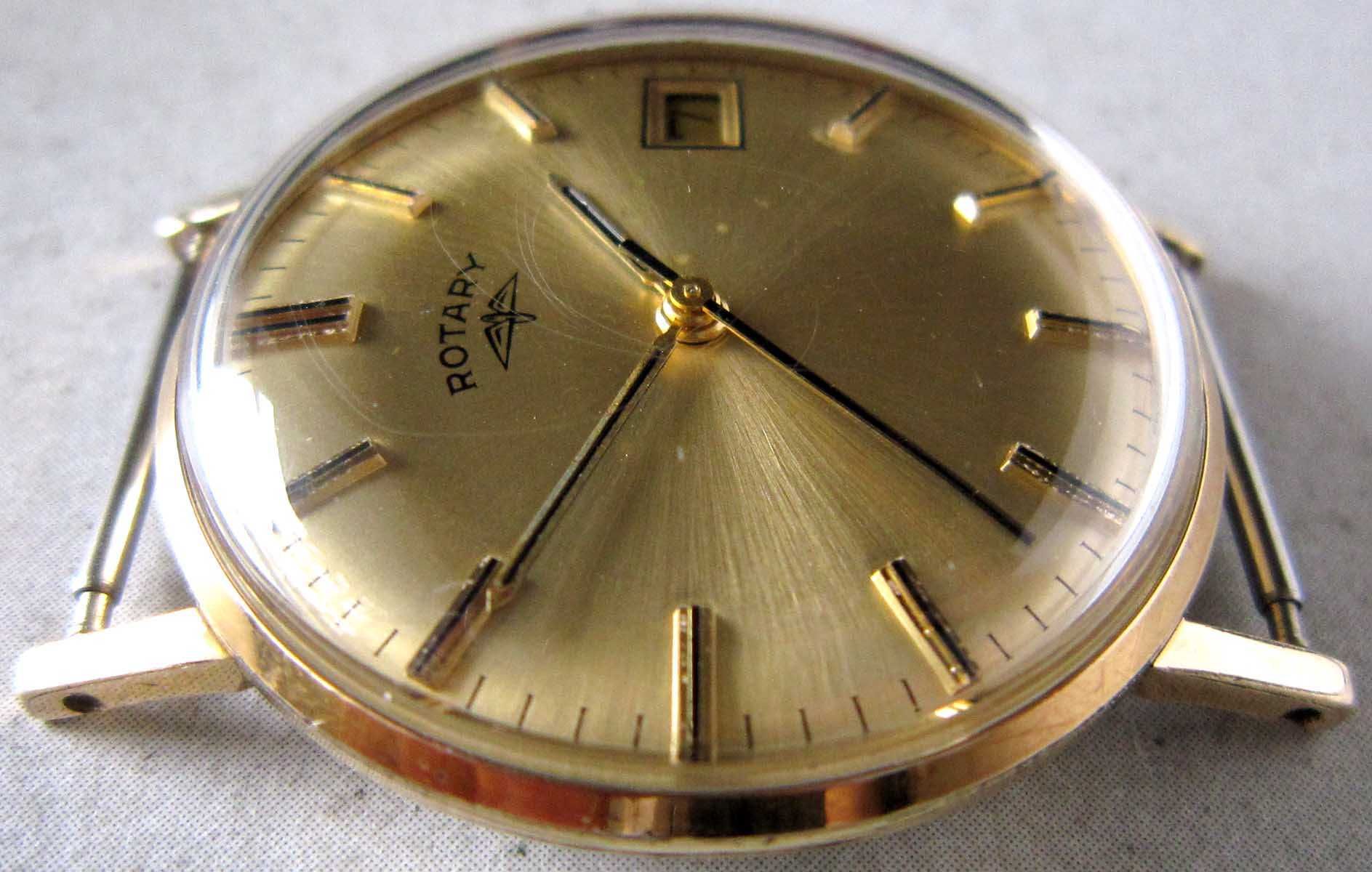 Rotary zegarek złocony