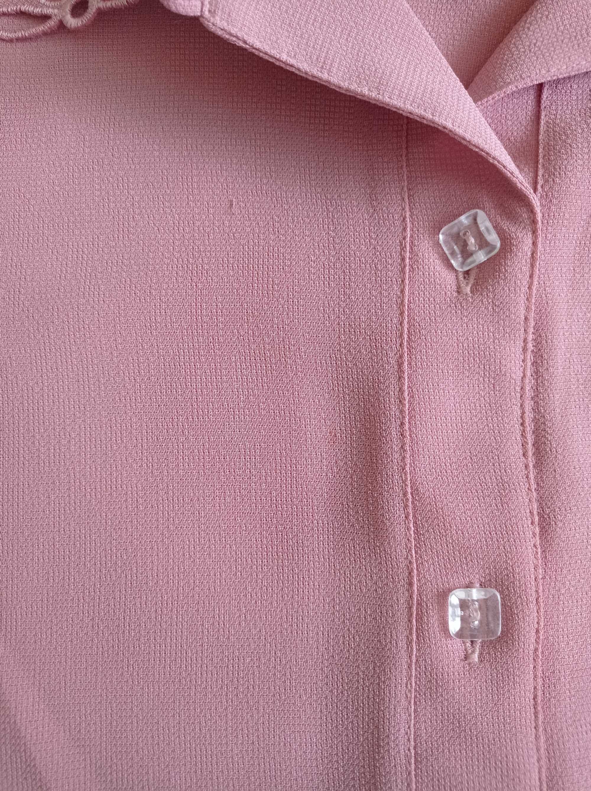 Koszula z krótkim rękawem, różowa, 3XL, XXXL