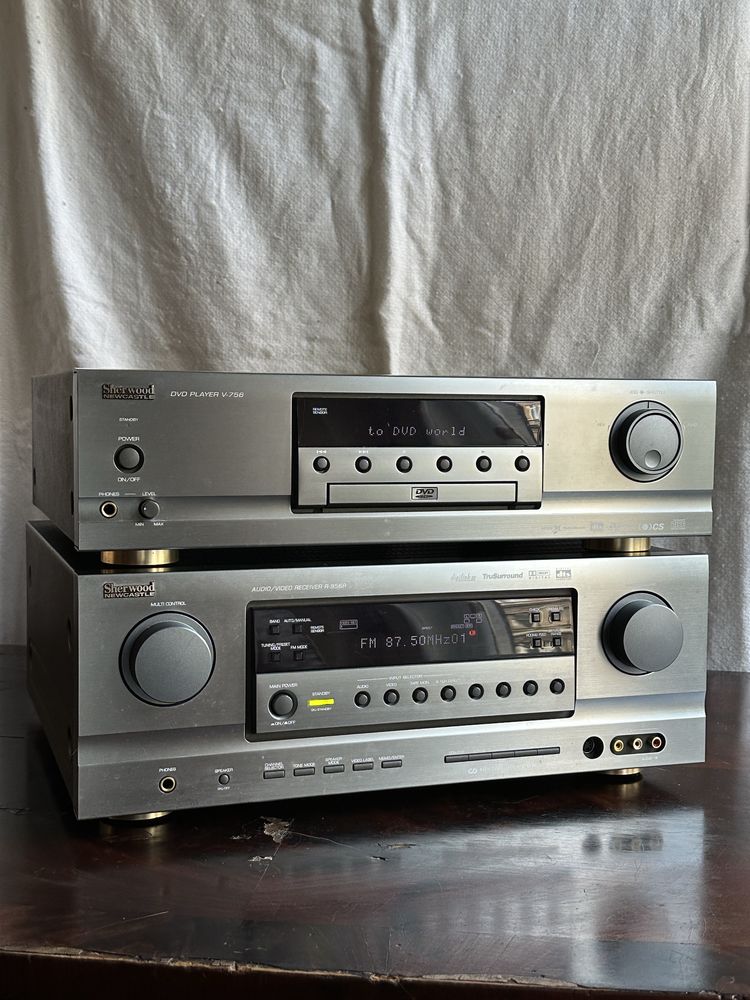 Sherwood Newcastle Audio/Video Receiver R-956R i Dvd Player V-756