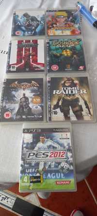 7 Jogos PS3 novos bom estado +karaokê originais+ disc vinil pqueno+LPs