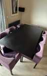 Vendo mesa wengue extensível para 12 pessoas e 8 cadeiras