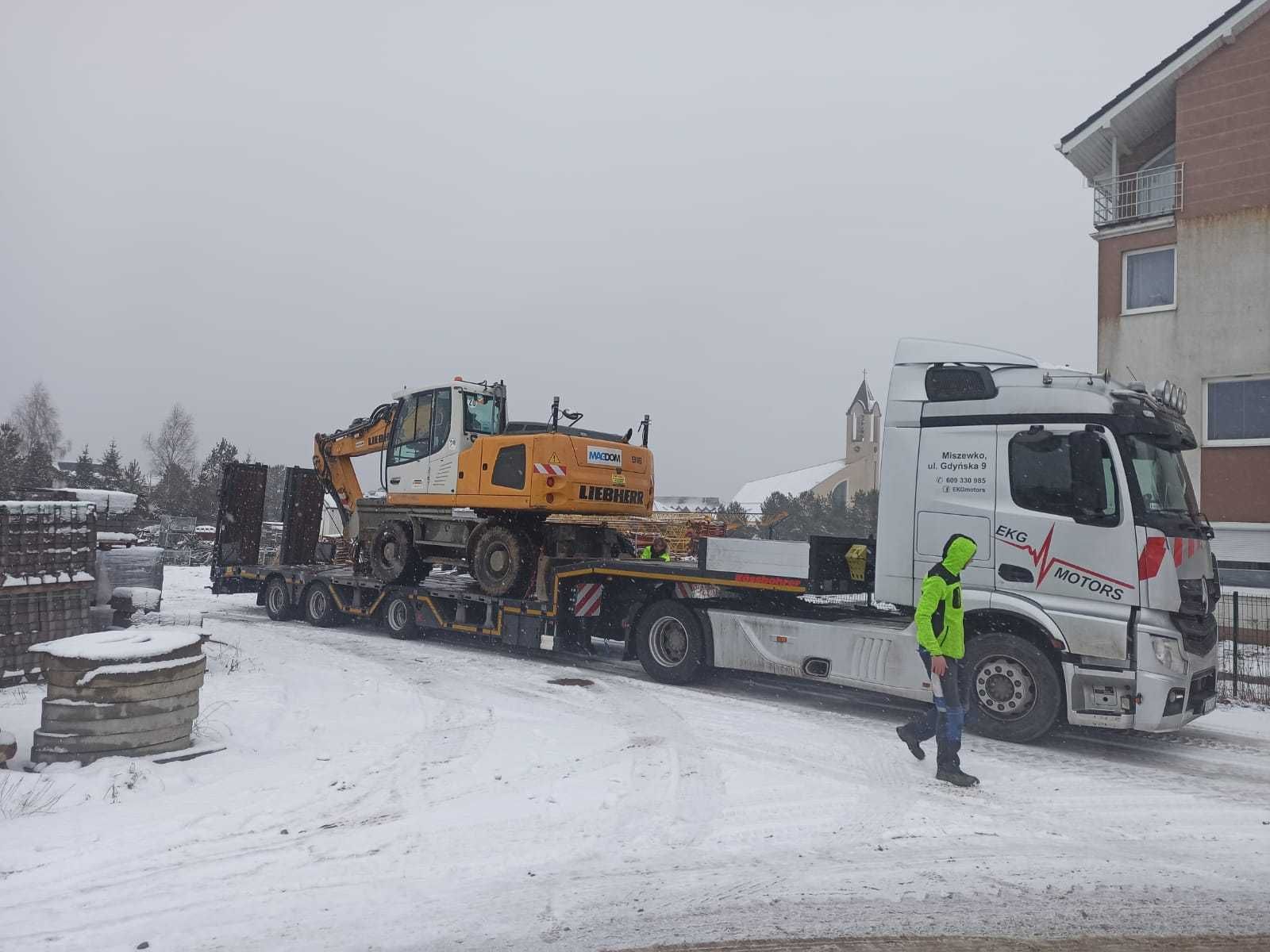 Koparki, Ładowarki, Transport niskopodwoziowy 24ton