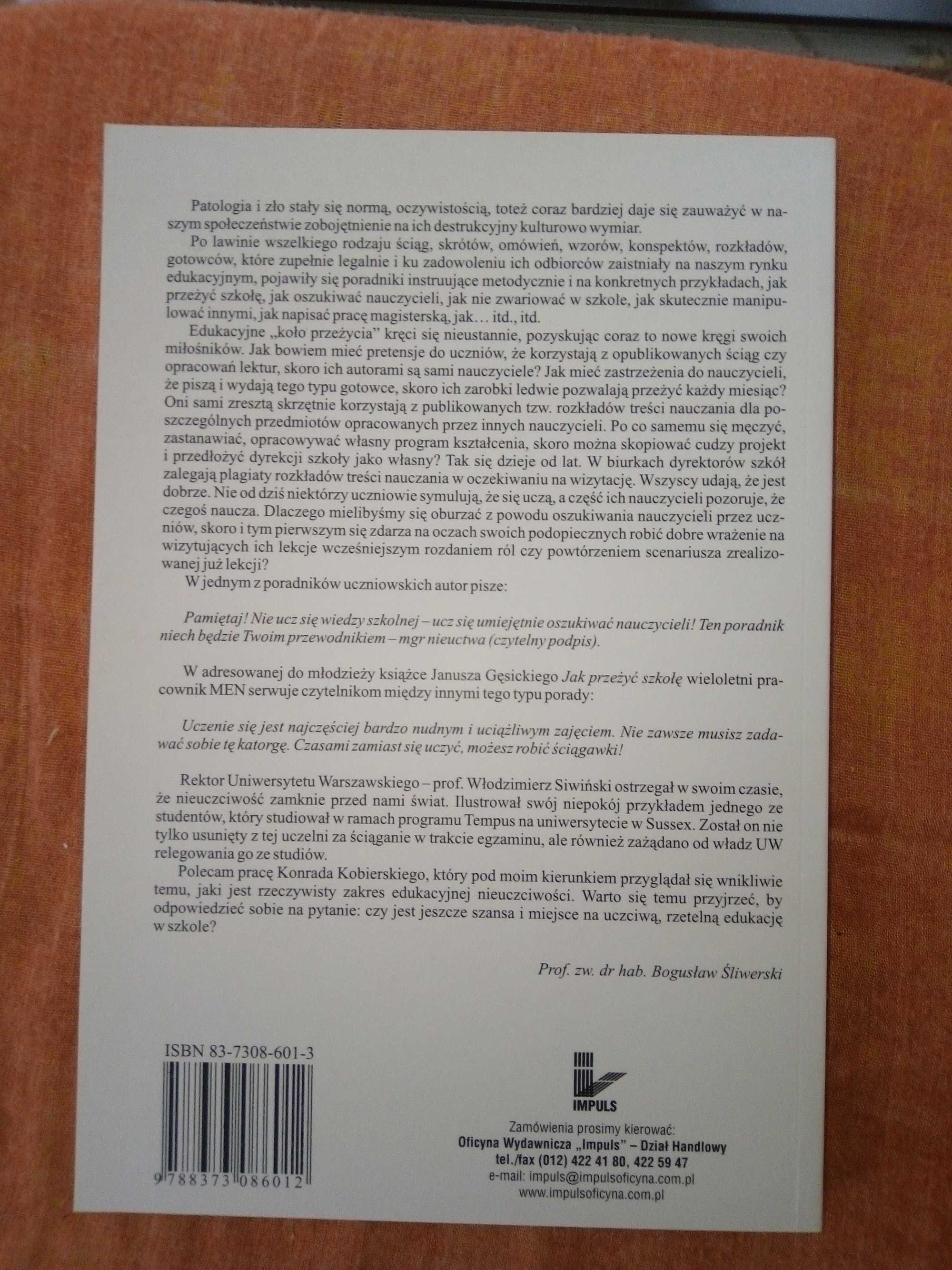 Ściąganie w szkole - raport z badań - Konrad Kobierski (2006) Nowa