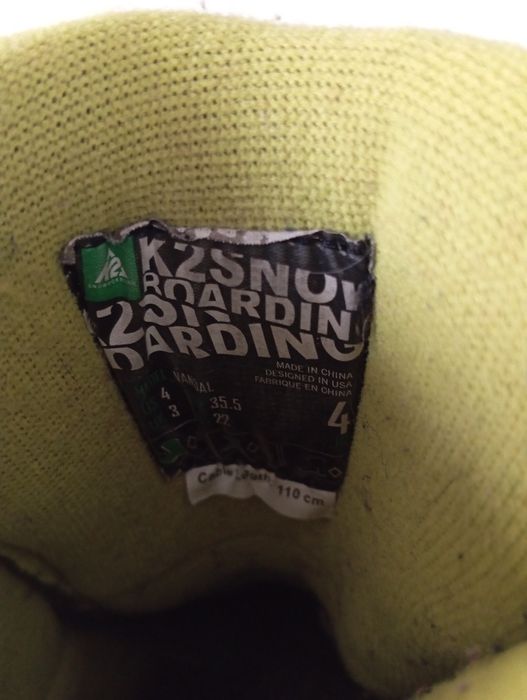 Buty snowboardowe K2 boa 34 snowboard dziecięce Burton śniegowce 35